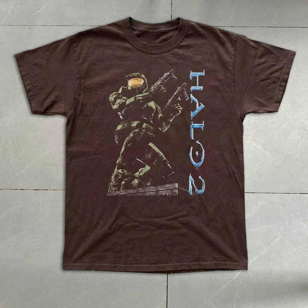 Style Halo 2 Video Game Dark Chocolate T-Shirt
